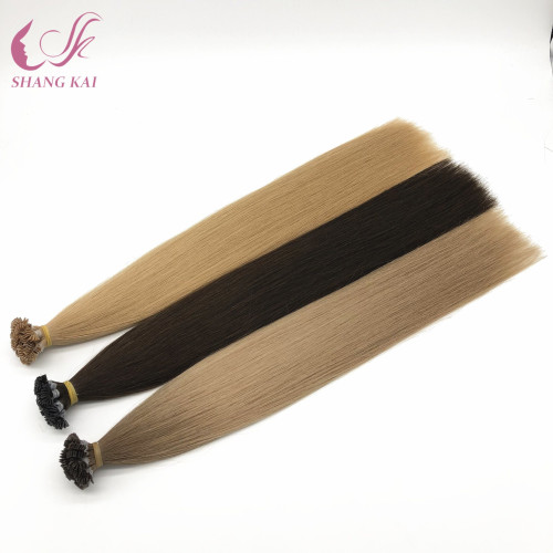 Russian Remy Human Hair Kertain Prebonded Flat Tip Hair Extensions