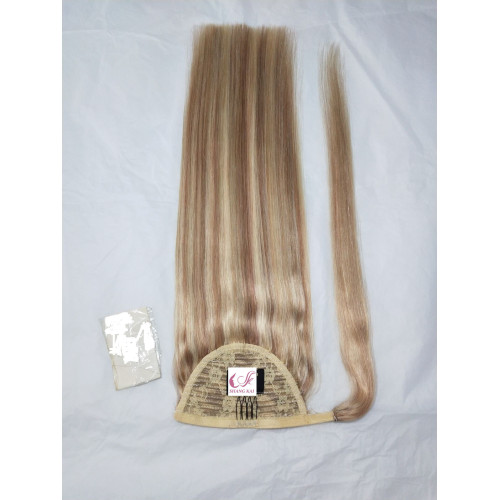 Thick Ends Human Hair High Quality Straight Wrap Ponytail