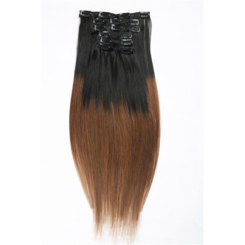 Top Quality Clips on Human Hair Extension Natural Hair