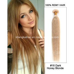 Two Tones Keratin Human Hair Extensions Natural Human Hair Extensions