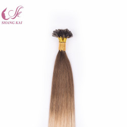 U Tip Nail Russian Hair Pre Bonded Human Hair Extension Keratin Human Hair