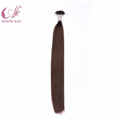 White Hair Extensions Human Hair India Flat Tip Keratin Hair Extensions