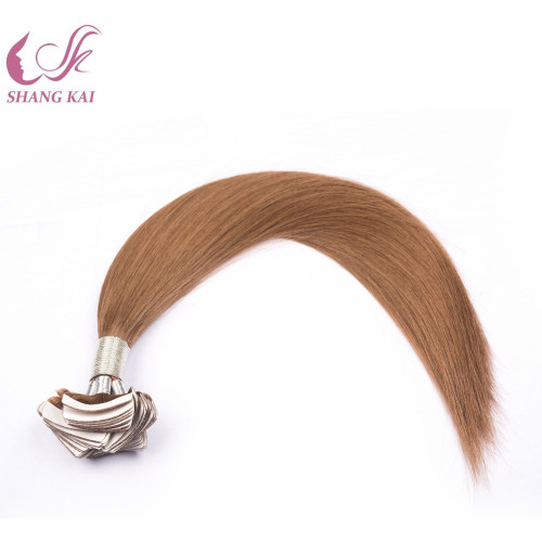 Wholesale 100% Human Hair Brazilian Remy Straight Brown Hair Tape Hair Extension