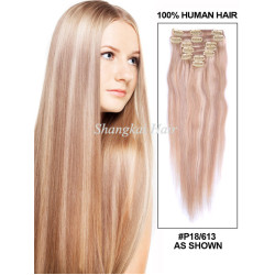 Wholesale Clips in Hair Extension 100% Human Remy Brazilian Hair