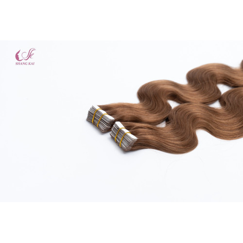 Wholesale Factory Price Human Hair Wavy Hair Tapes Hair