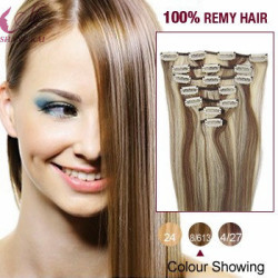 Wholesale Price Cheap Russian Remy Human Hair Clip in Hair Extension